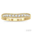 Curved Diamond Wedding Band