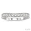 Curved Diamond Wedding Band