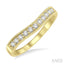 Curved Diamond Wedding Band