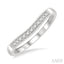 Curved Diamond Wedding Band
