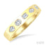 Mixed Shape Bezel Set Diamond Fashion Band