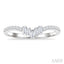 Chevron Baguette Diamond Wedding Band