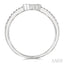 Chevron Baguette Diamond Wedding Band