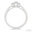Round Shape Past Present & Future Diamond Engagement Ring
