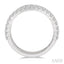 Three Row Diamond Wedding Band