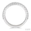 Three Row Diamond Wedding Band