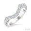Curved Diamond Wedding Band