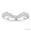 Curved Diamond Wedding Band