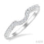 Curved Diamond Wedding Band