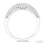 Curved Diamond Wedding Band