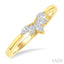 Marquise Shape Chevron Diamond Fashion Ring