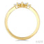 Marquise Shape Chevron Diamond Fashion Ring