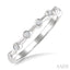 Stackable Bezel Set Diamond Wedding Band