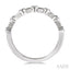 Stackable Bezel Set Diamond Wedding Band