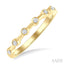 Stackable Bezel Set Diamond Wedding Band