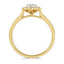 Oval Shape Lovebright Diamond Halo Engagement Ring