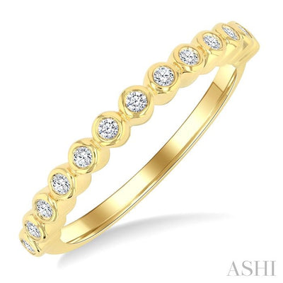 Round Shape Bezel Set Diamond Band