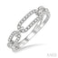 Paperclip Diamond Fashion Ring