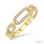 Paperclip Diamond Fashion Ring