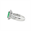 Emerald & Diamond Halo Fashion Ring