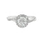 Round Diamond Halo Engagement Ring