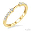 Curved Diamond Wedding Band