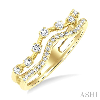 Double Row Diamond Fashion Band