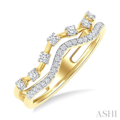 Double Row Diamond Fashion Band