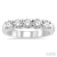 Round Shape 5 Stone Diamond Wedding Band