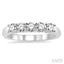 Round Shape 5 Stone Diamond Wedding Band