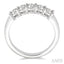 Round Shape 5 Stone Diamond Wedding Band