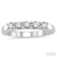 Round Shape 5 Stone Diamond Wedding Band