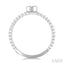 Bead Bijoux Oval Shape East-West Bezel Set Petite Diamond Fashion Ring