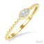 Marquise Shape East-West Bezel Set Petite Diamond Fashion Ring