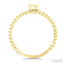 Bead Bijoux Emerald Shape East-West Bezel Set Petite Diamond Fashion Ring