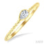 Bead Bijoux Pear Shape East-West Bezel Set Petite Diamond Fashion Ring