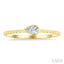 Bead Bijoux Pear Shape East-West Bezel Set Petite Diamond Fashion Ring