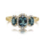 Montana Sapphire & Diamond Halo Fashion Ring