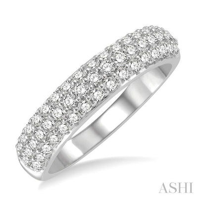 Pave-Set Diamond Wedding Band