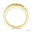 Channel Set Curved Diamond Wedding Band