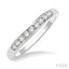 Channel Set Curved Diamond Wedding Band