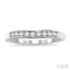 Channel Set Curved Diamond Wedding Band