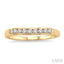 Channel Set Curved Diamond Wedding Band