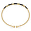 Bujukan Black Enamel Bangle Bracelet