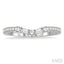 Chevron Baguette Diamond Wedding Band