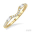 Chevron Baguette Diamond Wedding Band