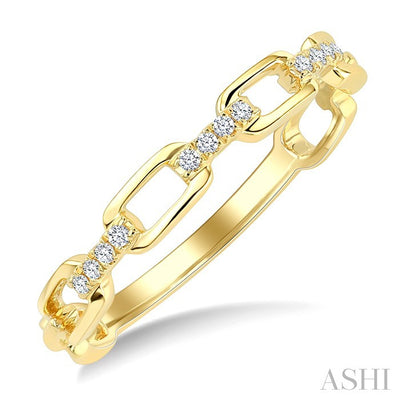 Stackable Open Link Diamond Fashion Band