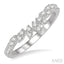 Chevron Diamond Wedding Band