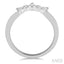 Chevron Diamond Wedding Band