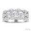 Bold Mixed Shape Three Row Diamond Fashion Band